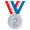 2nd Place Medal emoji on Emojione